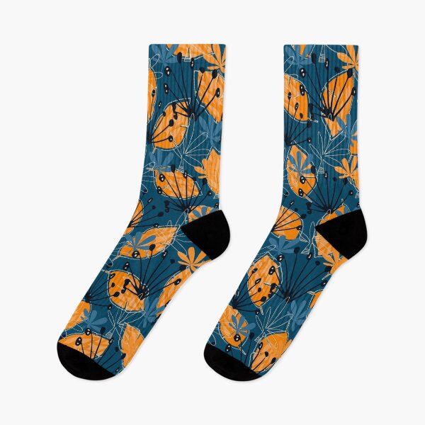Item preview, Orange Navy Foliage designed and sold by MCanvasworks.
