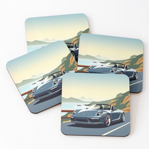 Item preview, Porsche Boxster Seaside PCH Illustration poster designed and sold by blackdogshop.