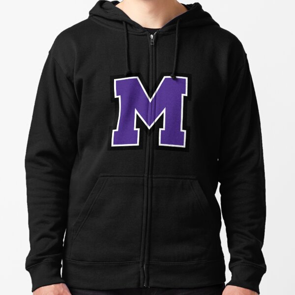 Men's Purple Mount Union Purple Raiders Full-Zip Hoodie