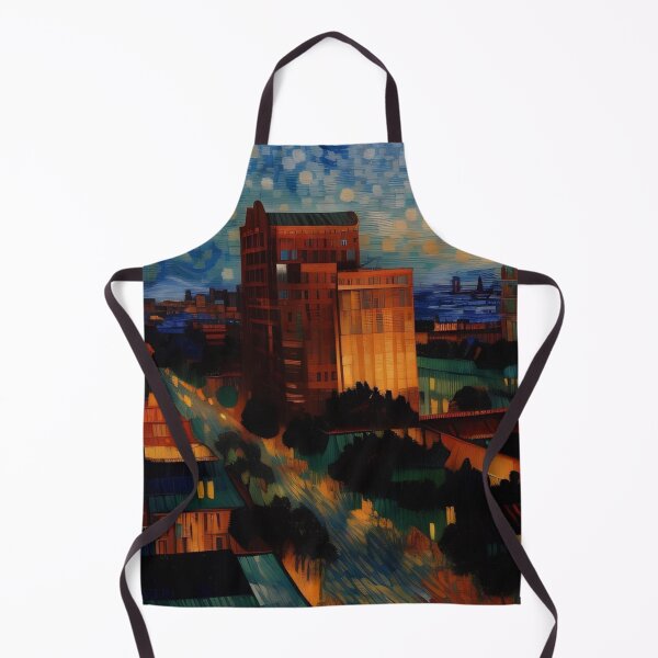 Item preview, Van Gogh style of Houston skyline designed and sold by modernzen.