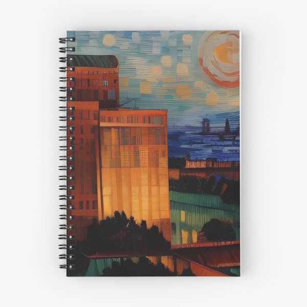 Item preview, Van Gogh style of Houston skyline designed and sold by modernzen.
