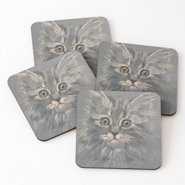 Item preview, Adorable gray and white tiger kitten designed and sold by HelenDBVickers.