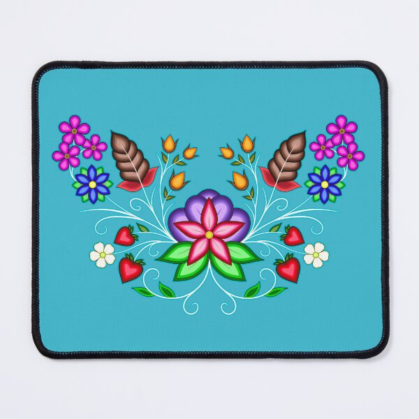 Item preview, Turquoise Floral Dreams designed and sold by ojiberishdsgns.