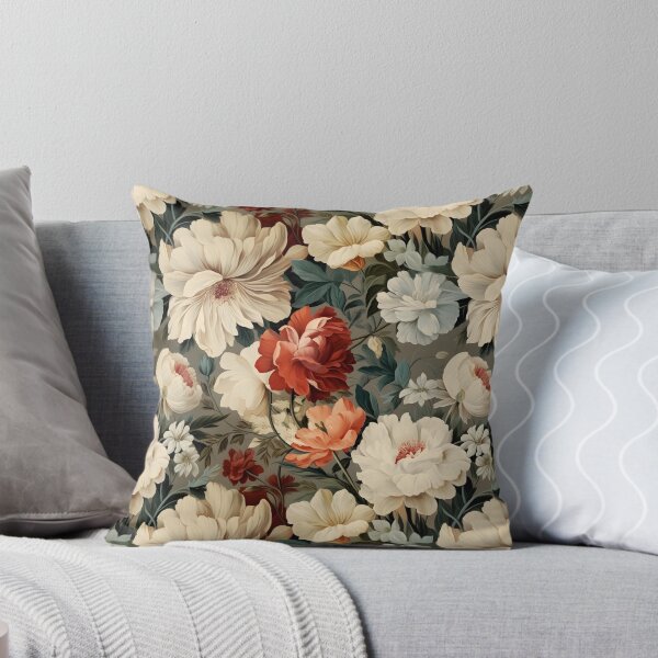 Artikelvorschau, Wunderschönes weißes, rosa und rotes Blumenmuster entworfen und verkauft von SpDesignsC.