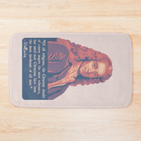 Item preview, Voltaire Portrait And Quote designed and sold by Unhinged Heather.