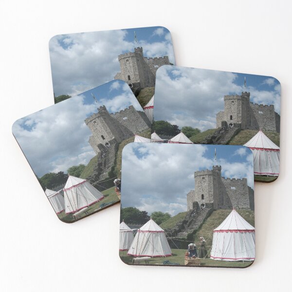 Cardiff Castle Encampment Coasters (Set of 4)