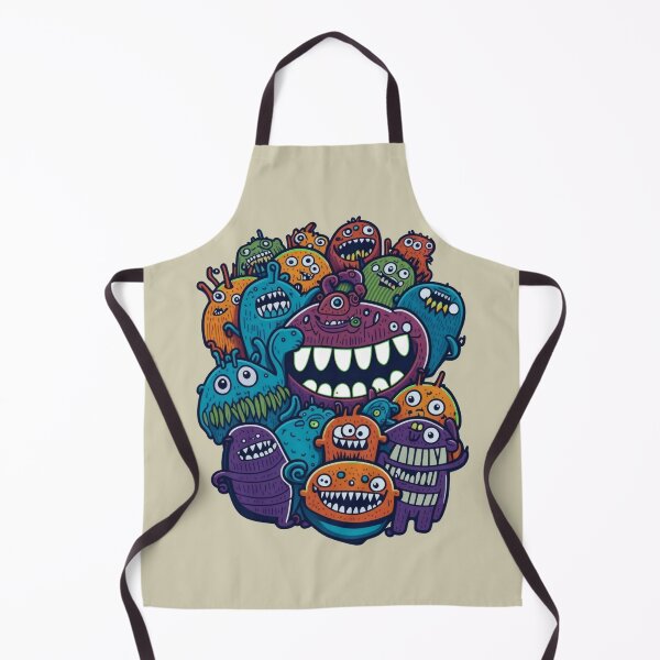 Item preview, Happy Monsters,Doodle Art designed and sold by S-L-Creations.
