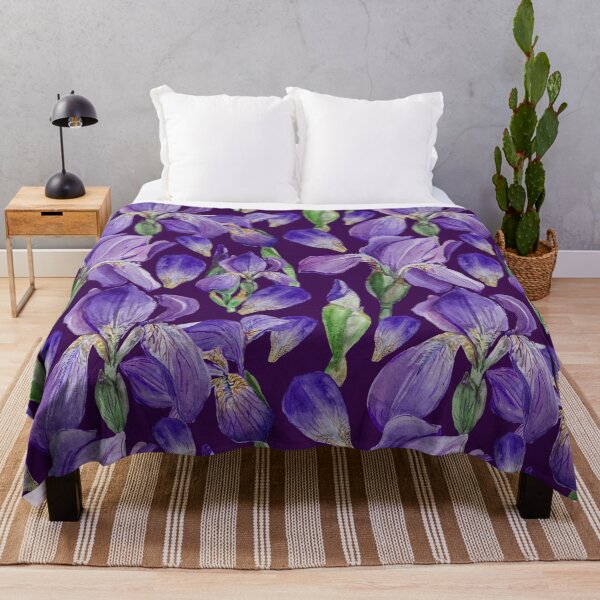 Item preview, Purple Watercolor Irises designed and sold by MCanvasworks.