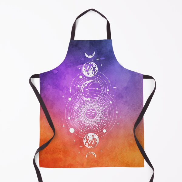 Item preview, Dorm Art - Cosmic Aesthetic Sun, Moon, and Planets in Watercolor Nebula Universe designed and sold by Trish Dish.