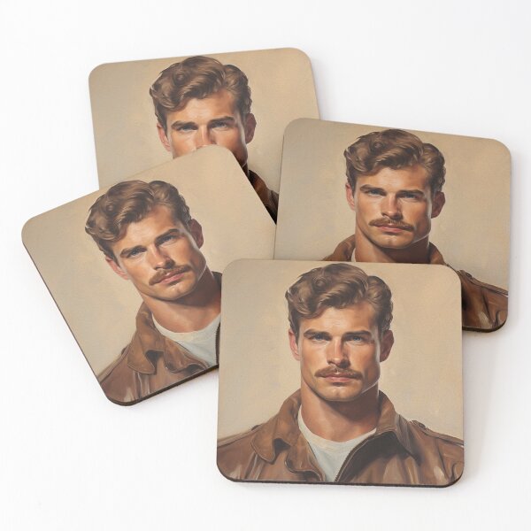 Item preview, Portraits of Men in a painterly style designed and sold by dopemonkey.
