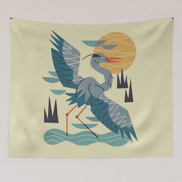 Item preview, Stretching Heron designed and sold by Renea L Thull.