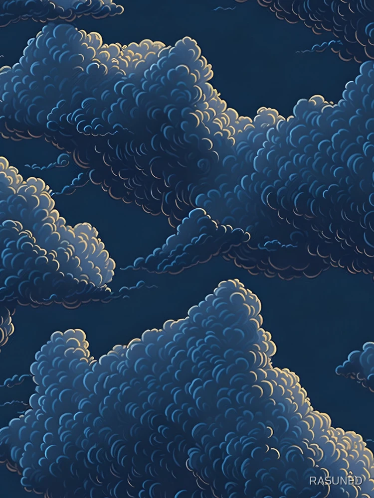 Thumbnail 4 of 4, iPhone Case, Clouds designed and sold by RASUNED.