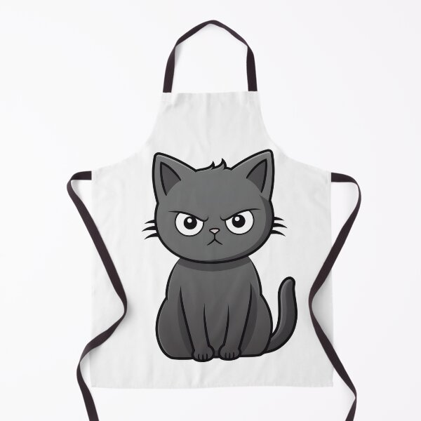 Item preview, Angry Grey Cat designed and sold by meeshkaart.