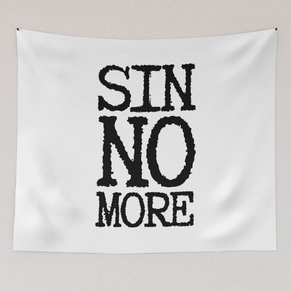 Item preview, Sin No More Black Letters designed and sold by GFamilyC.
