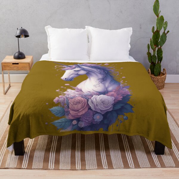 Item preview, Aesthetic Grunge Unicorn with Floral Splash designed and sold by ruzvguehbnj18.