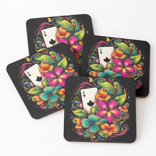 Item preview, Psychedelic Flower Play Card: Botanical Illusions designed and sold by PsyCloth.
