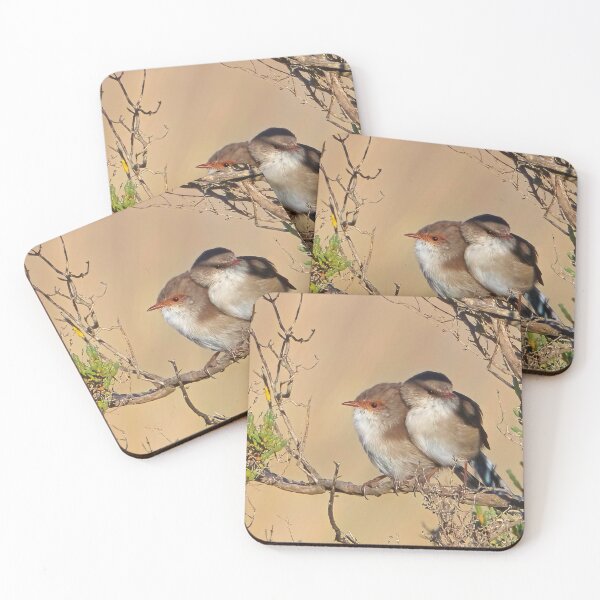 Item preview, Baby Fairywrens having a cuddle designed and sold by GiantPaul.