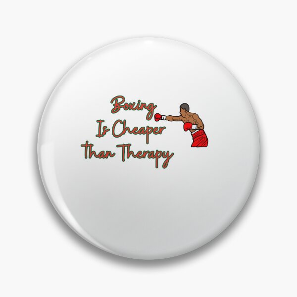 Item preview,  Boxing Cheaper than Therapy     - Funny boxing Quote  designed and sold by unique things.