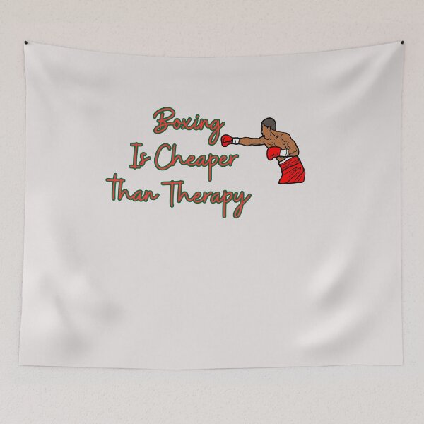 Item preview,  Boxing Cheaper than Therapy     - Funny boxing Quote  designed and sold by unique things.