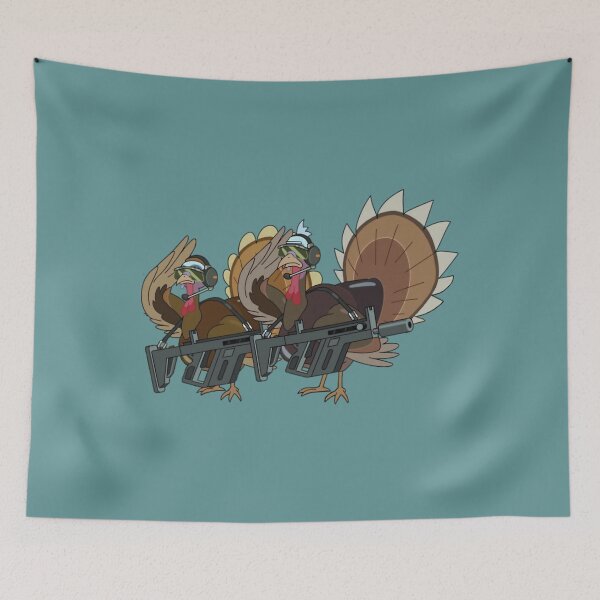 Item preview, Saluting Turkeys   	 designed and sold by yezgnofmwj58.