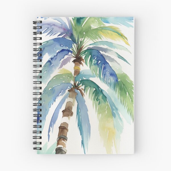 Item preview, palmera de hojas azules designed and sold by camchic.