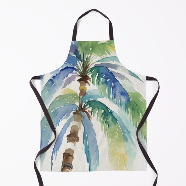 Item preview, palmera de hojas azules designed and sold by camchic.