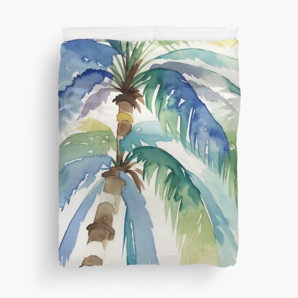 Vista previa del artículo con la obra «palmera de hojas azules», diseñado y vendido por camchic.