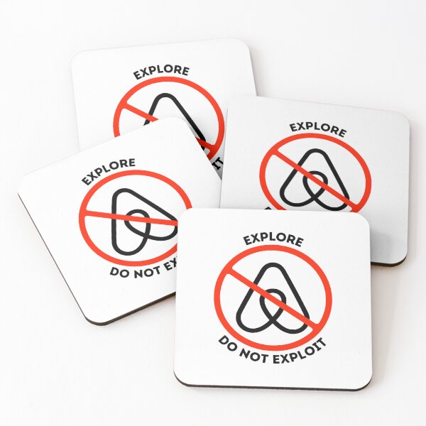Item preview, Explore Do not exploit Support Local Communities, not accommodations - No To Airbnb - Anti Airbnb designed and sold by SassyArtistry.