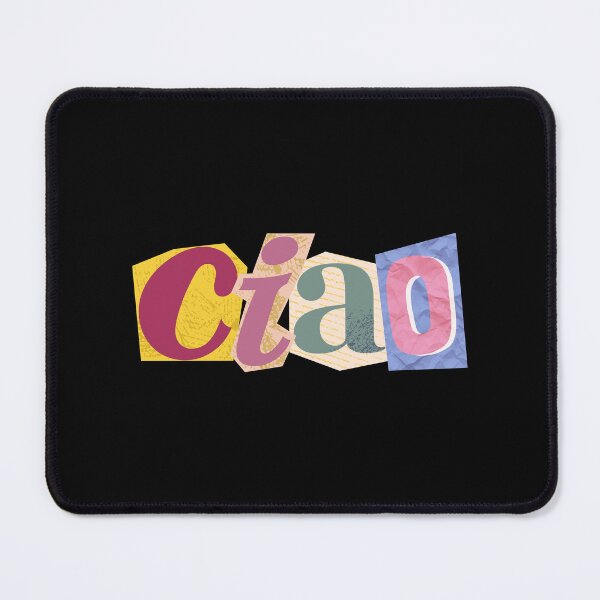 Item preview, ciao (ransom note letters) designed and sold by Elizebeth Nacion.