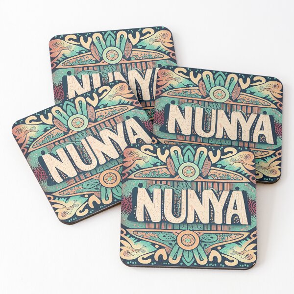 Item preview, "NUNYA" None of Your Business Digital Art designed and sold by Letitgo.guru Swag.