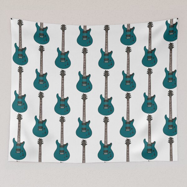 Aperçu de l'œuvre Guitare électrique bleue créée et vendue par RampRatGear.