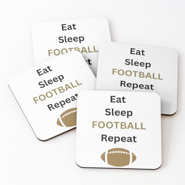 Item preview, Eat Sleep Football Repeat  designed and sold by LaneyRyDesigns.