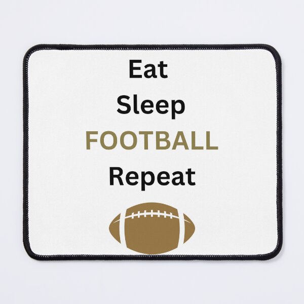 Item preview, Eat Sleep Football Repeat designed and sold by LaneyRyDesigns.