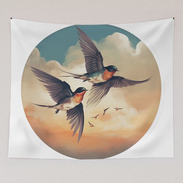 Item preview, Swallows in the sky designed and sold by abmkf.