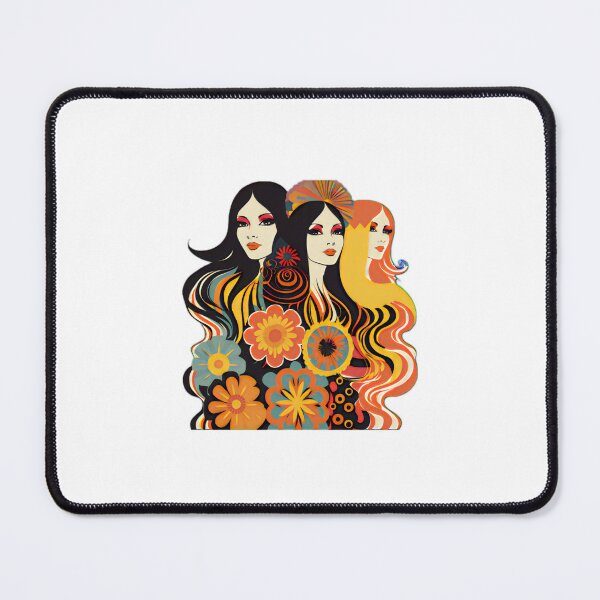 Item preview, Vintage Retro Female Empowerment Flower Power designed and sold by BrandonArtWorld.
