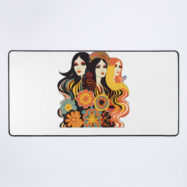 Item preview, Vintage Retro Female Empowerment Flower Power designed and sold by BrandonArtWorld.