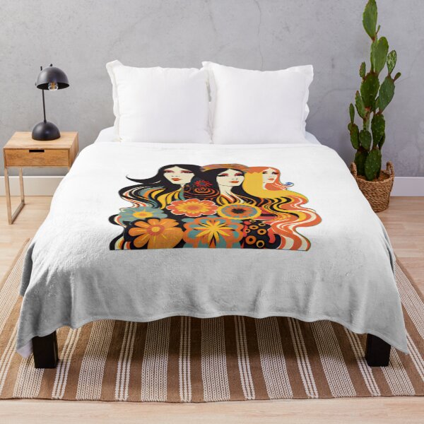 Item preview, Vintage Retro Female Empowerment Flower Power designed and sold by BrandonArtWorld.