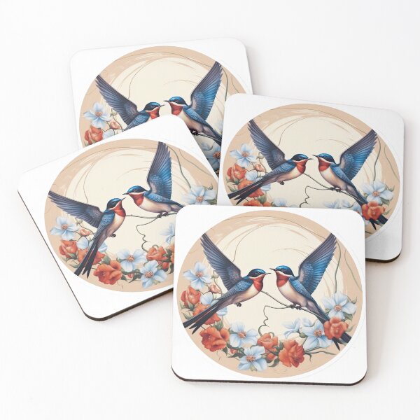 Item preview, swallows with inscription designed and sold by abmkf.