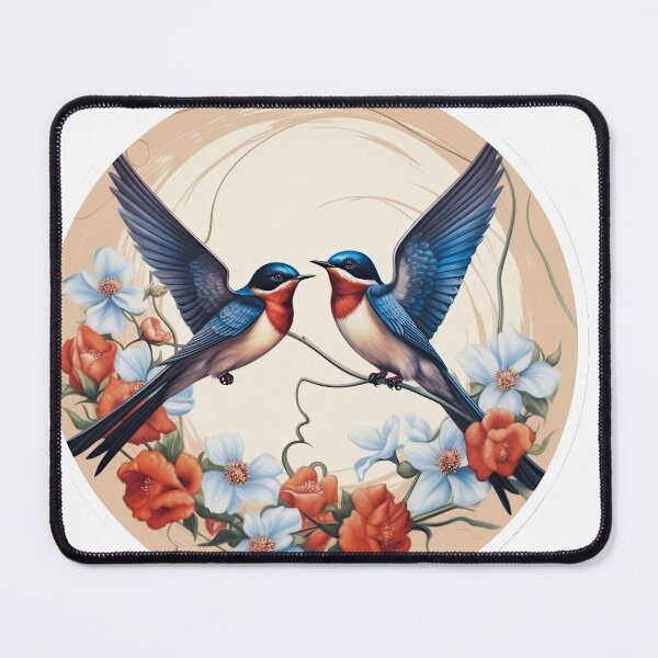 Item preview, swallows with inscription designed and sold by abmkf.