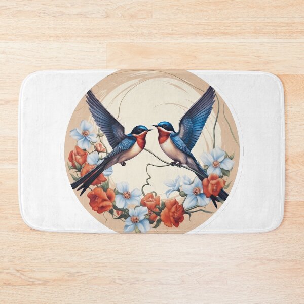 Item preview, swallows with inscription designed and sold by abmkf.