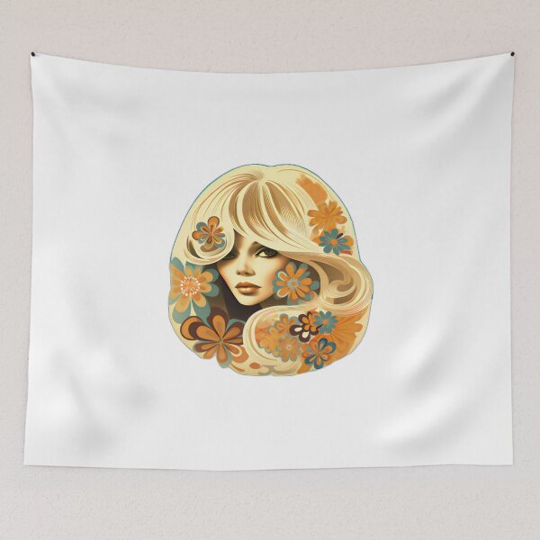 Item preview, Vintage Retro Female Empowerment Flower Power  designed and sold by BrandonArtWorld.