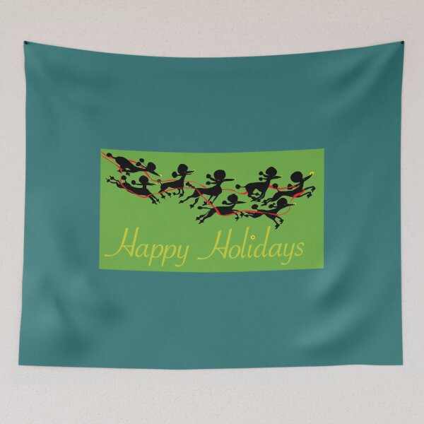 Item preview, Poodle Sleigh 	 	 designed and sold by obwmtuvjdfl70.