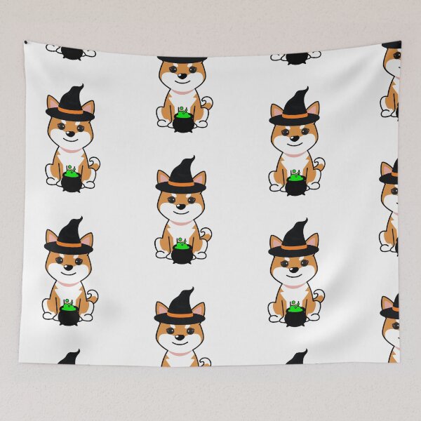 Item preview, Cute orange dog in a witch costume designed and sold by Pet Station.