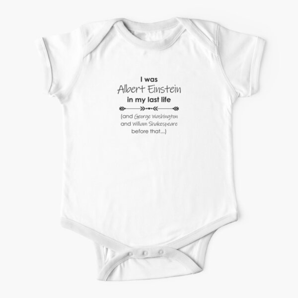 : Einstein Graphic Baby Jersey Onesie - Albert Einstein