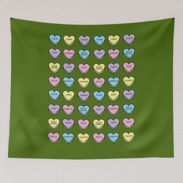 Item preview, Baesic Candy Hearts - Mexican Food 	 	 designed and sold by fvaqolgh45.