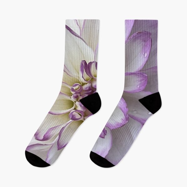 Item preview, Purple and White Macro Dahlia Flower designed and sold by Sonya Umble.