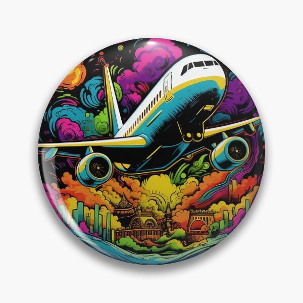 Item preview, Psychedelic Airplane: Flight of Colors designed and sold by PsyCloth.