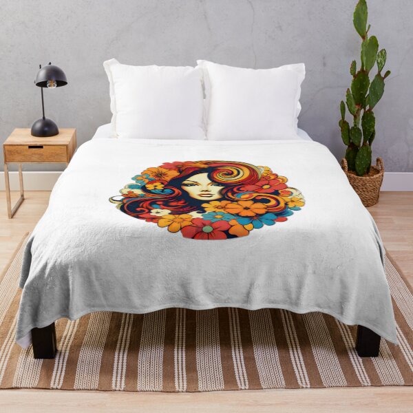 Item preview, Vintage Retro Female Empowerment Flower Power designed and sold by BrandonArtWorld.