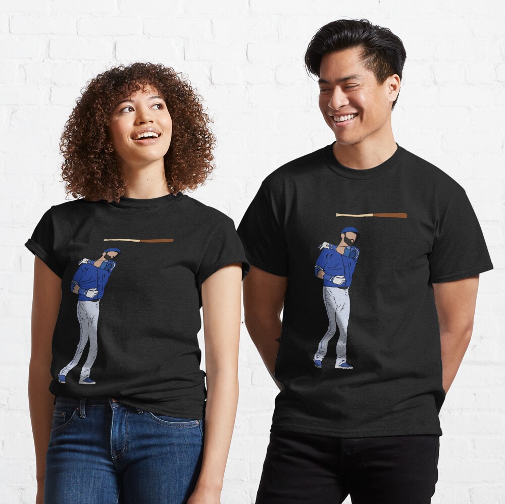 Jose Bautista Bat Flip Toronto T-Shirt (as1, Alpha, s, Regular, Regular,  Black)