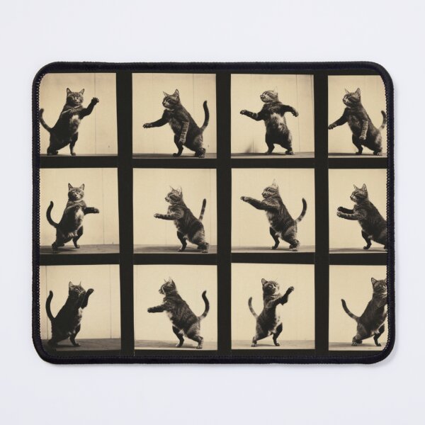 Item preview, MUYBRIDGE SEQUENCE Cute Cat Pouncing Design T-Shirt & Phone Case designed and sold by hugsandhisses.